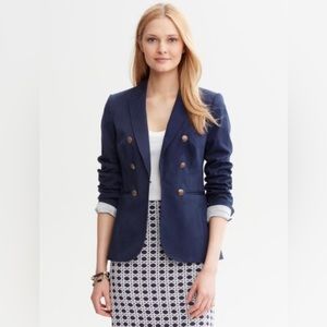 Beautifully Tailored Navy All Season Blazer with Gold Buttons